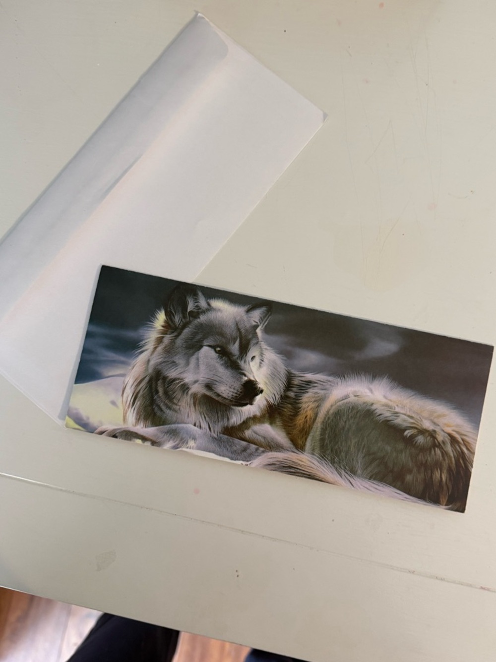 Wolf Artwork Blank Greeting Card- Brand New w/Envelope